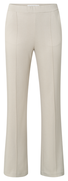Yaya Soft herringbone trousers with