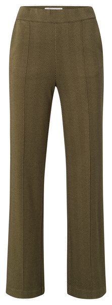 Yaya Soft herringbone trousers with