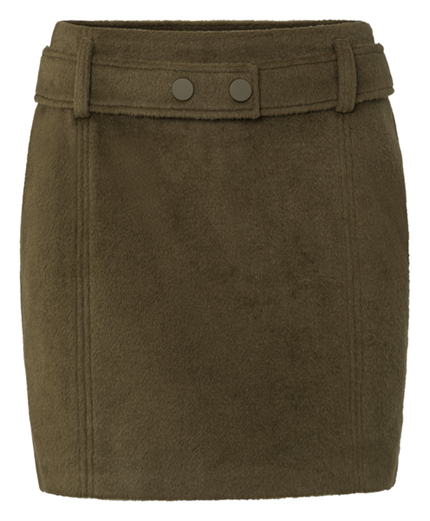 Yaya Soft mini skirt with belt and