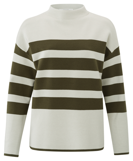 Yaya Stripe sweater ls