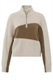 Yaya Sweater with collar and zipper