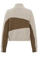 Yaya Sweater with collar and zipper