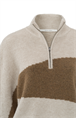 Yaya Sweater with collar and zipper