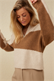 Yaya Sweater with collar and zipper