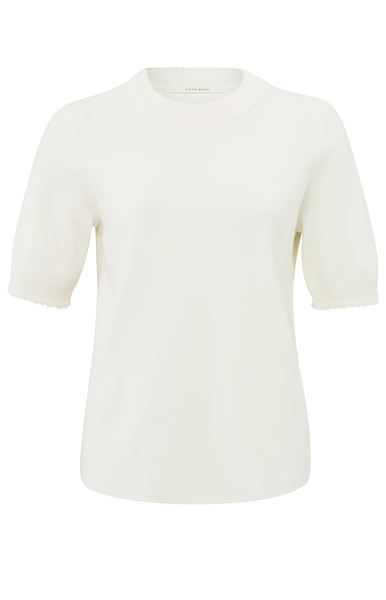 Yaya Sweater with fur detail