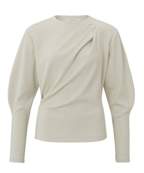 Yaya Sweatshirt with pleated detail