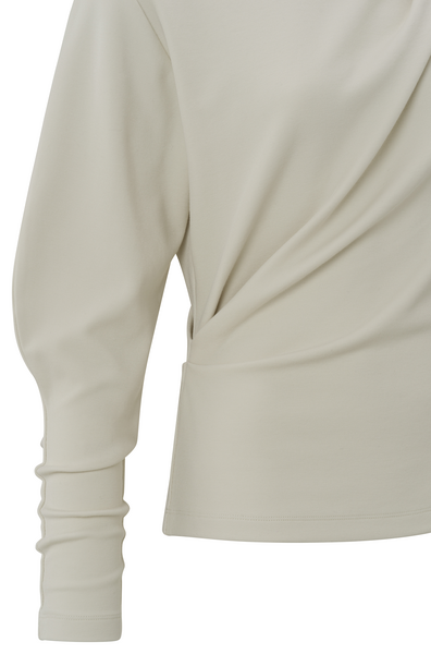 Yaya Sweatshirt with pleated detail