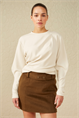 Yaya Sweatshirt with pleated detail