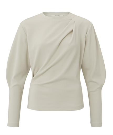Yaya Sweatshirt with pleated detail