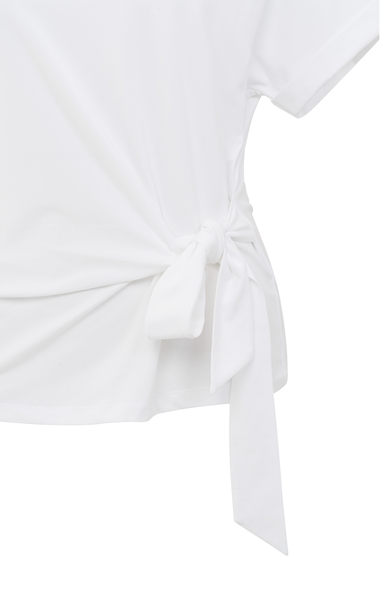Yaya T-shirt met knoopdetail