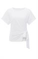 Yaya T-shirt met knoopdetail