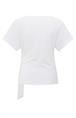 Yaya T-shirt met knoopdetail