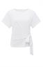 Yaya T-shirt met knoopdetail