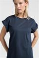 Yaya T-shirt with rolled-up sleeves