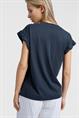 Yaya T-shirt with rolled-up sleeves