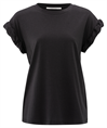 Yaya T-shirt with rolled-up sleeves