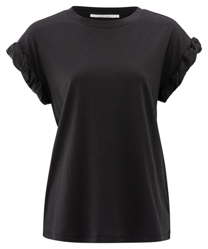 Yaya T-shirt with rolled-up sleeves