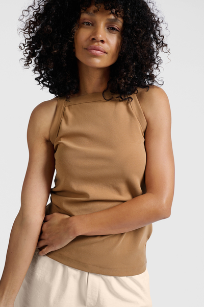 Yaya Top with straight neckline