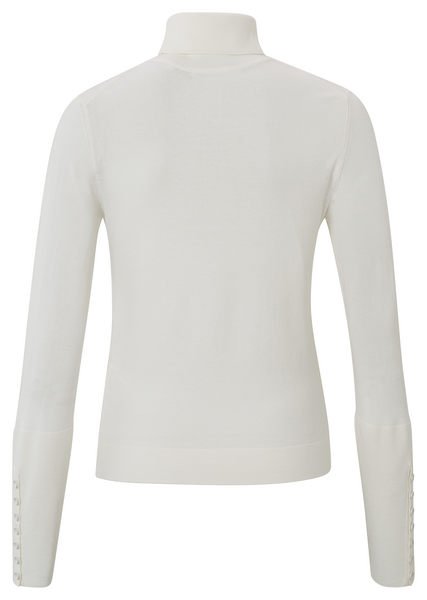 Yaya Turlteneck sweater with button