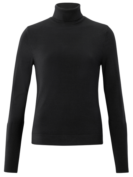Yaya Turlteneck sweater with button