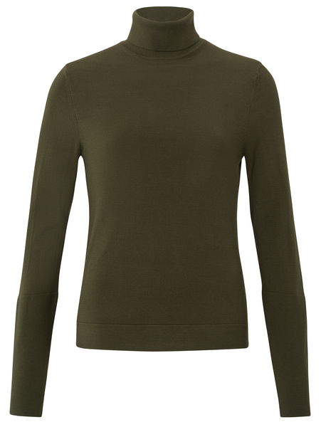 Yaya Turlteneck sweater with button
