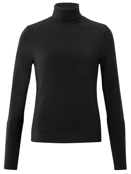 Yaya Turlteneck sweater with button