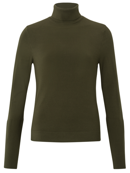 Yaya Turlteneck sweater with button