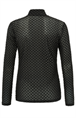 Yaya Velvet print mesh top