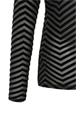 Yaya Velvet print mesh top