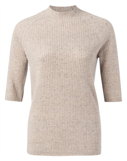 Yaya Wool blend sweater with stitch
