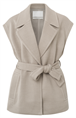 Yaya Wool mix sleeveless jacket wi