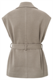 Yaya Wool mix sleeveless jacket wi