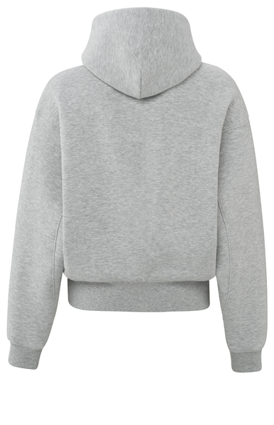 Yaya Zachte hoodie met koorddetails