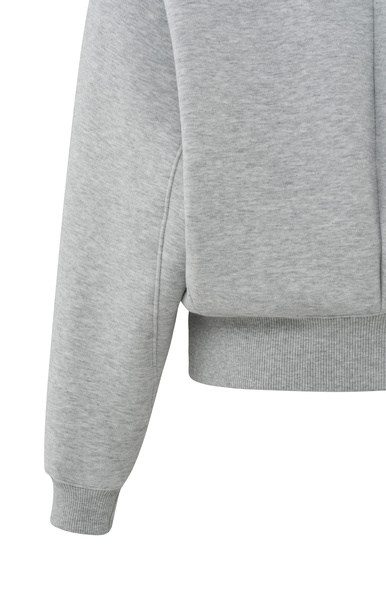 Yaya Zachte hoodie met koorddetails